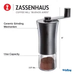 Zassenhaus Buenos Aires Stainless Steel Manual Coffee Grinder thumbnail 4