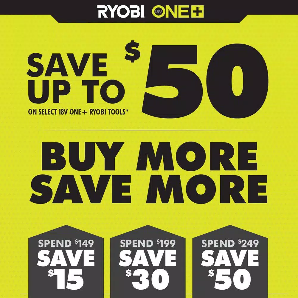 RYOBI 18V ONE+ Cordless 1/2 in. x 18 in. Belt Sander (Tool Only) with 3-Pack Sanding Belts