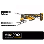 DEWALT 20V MAX XR Brushless 3-Speed Oscillating Multi-Tool & 5 in. Random Orbital Sander Kit thumbnail 2