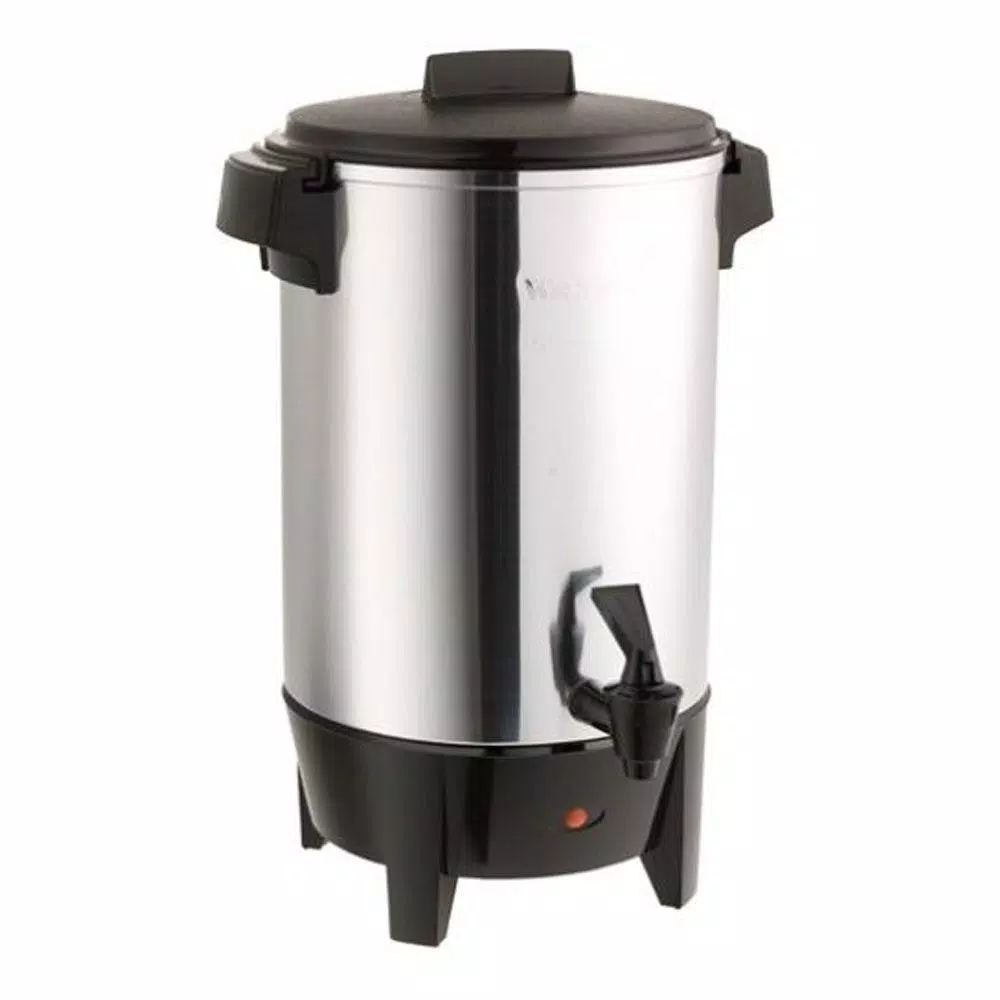 West Bend 30-Cup Commercial Aluminum Coffee Urn with Automatic Temperature Control and Quick Brewing
