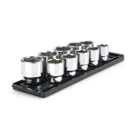 TEKTON 1/2 in. Drive 6-Point SAE Socket Set, 10-Piece thumbnail 1