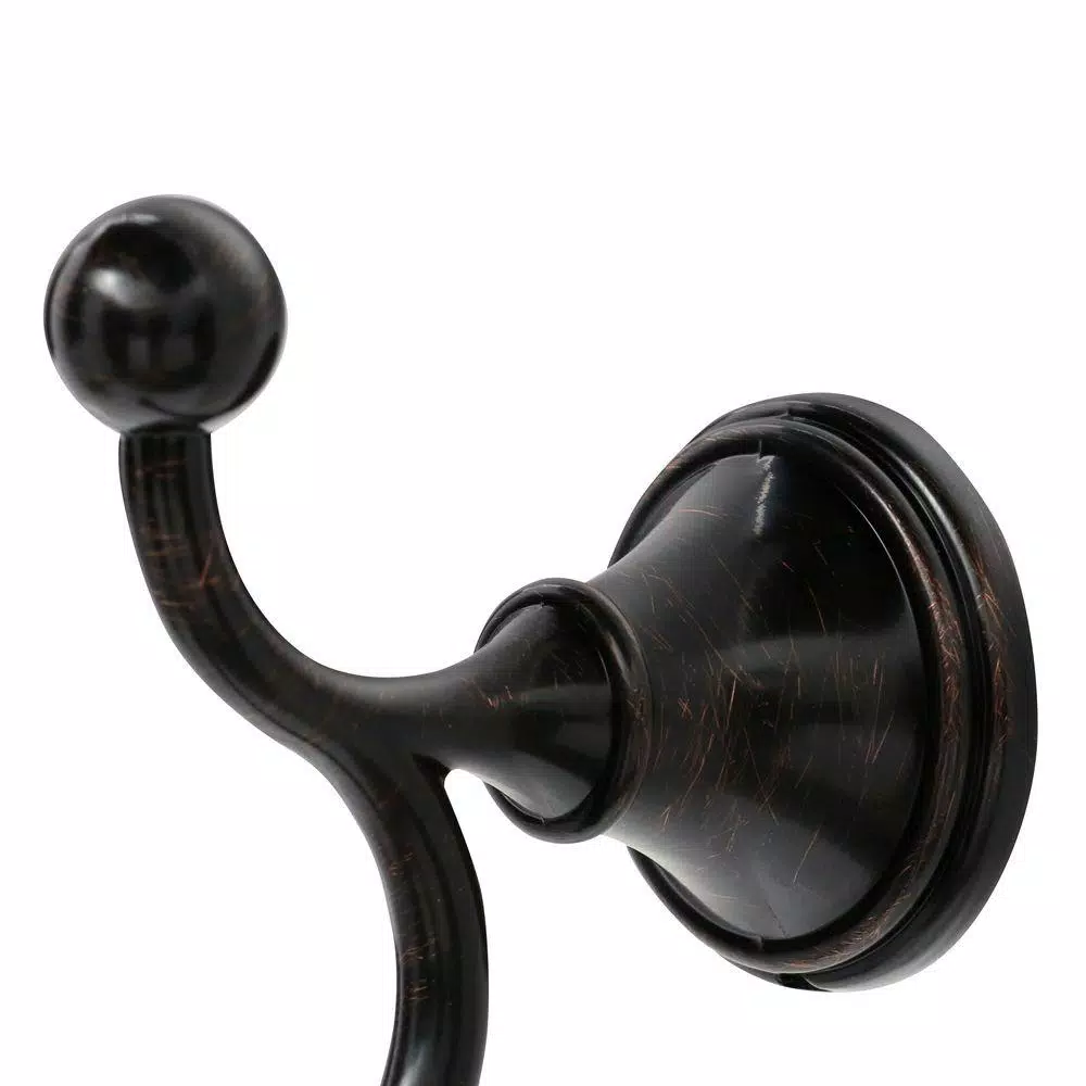 Delta Crestfield Double Towel Hook in Venetian Bronze, Zinc Die Cast