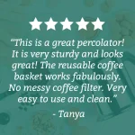 Farberware Classic Series 8-Cup Stainless Steel Stovetop Percolator thumbnail 7