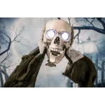 Haunted Hill Farm 5 ft. Animatronic Headless Man Halloween Prop with Talking Skull thumbnail 3
