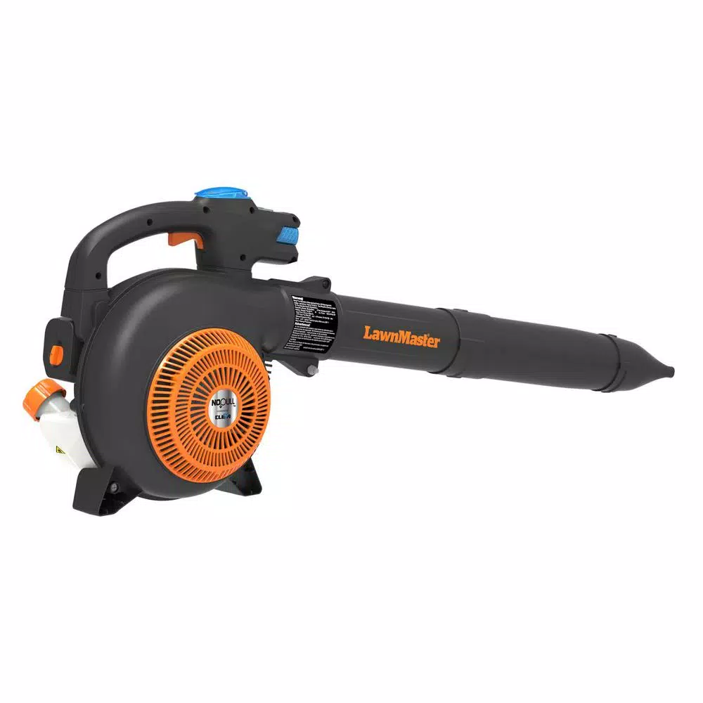 Lawnmaster NO-PULL 26cc Gas Handheld Leaf Blower, 200 MPH, 370 CFM, Electric Start