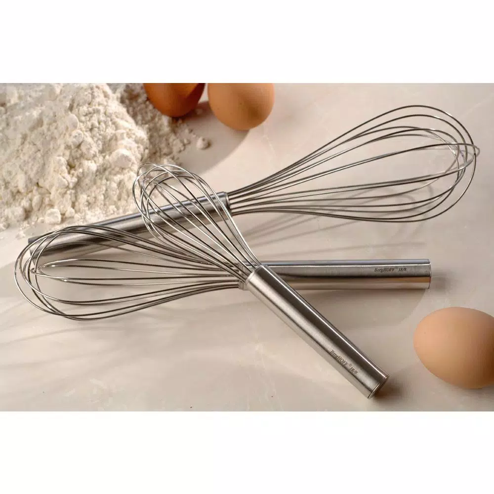 BergHOFF 7-Piece 18/10 Stainless Steel Baking Set with 3 Whisks and 4 Measuring Cups