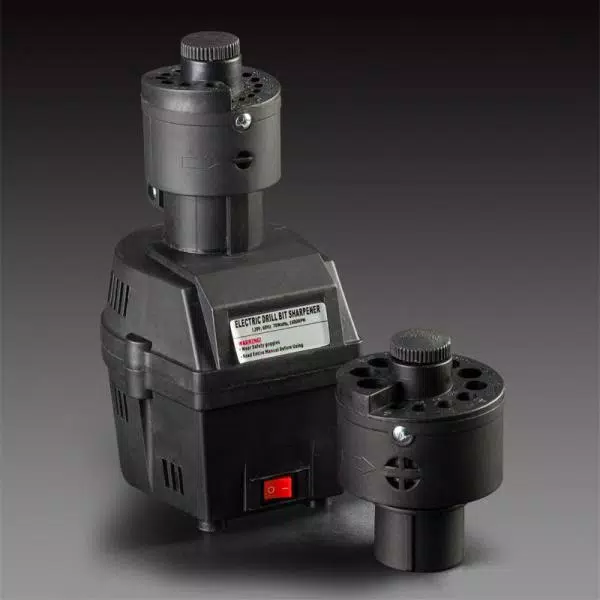 Stark 4.75 in. Dual Head Drill Bit Sharpener, 1700 RPM Max, 9/64 in. to 5/8 in. Sizes