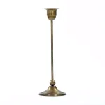 Zentique Abelard Upturned Bell Antique Gold Metal Candle Holder thumbnail 1