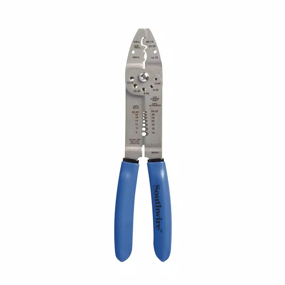 Southwire 6-in-1 Multi-Purpose Stainless Steel Wire Stripper and Cutter