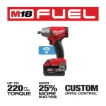 Milwaukee M18 FUEL ONE-KEY 1/2 in. Compact Impact Wrench Kit w/ (2) 5.0 Ah Batteries & Charger thumbnail 3