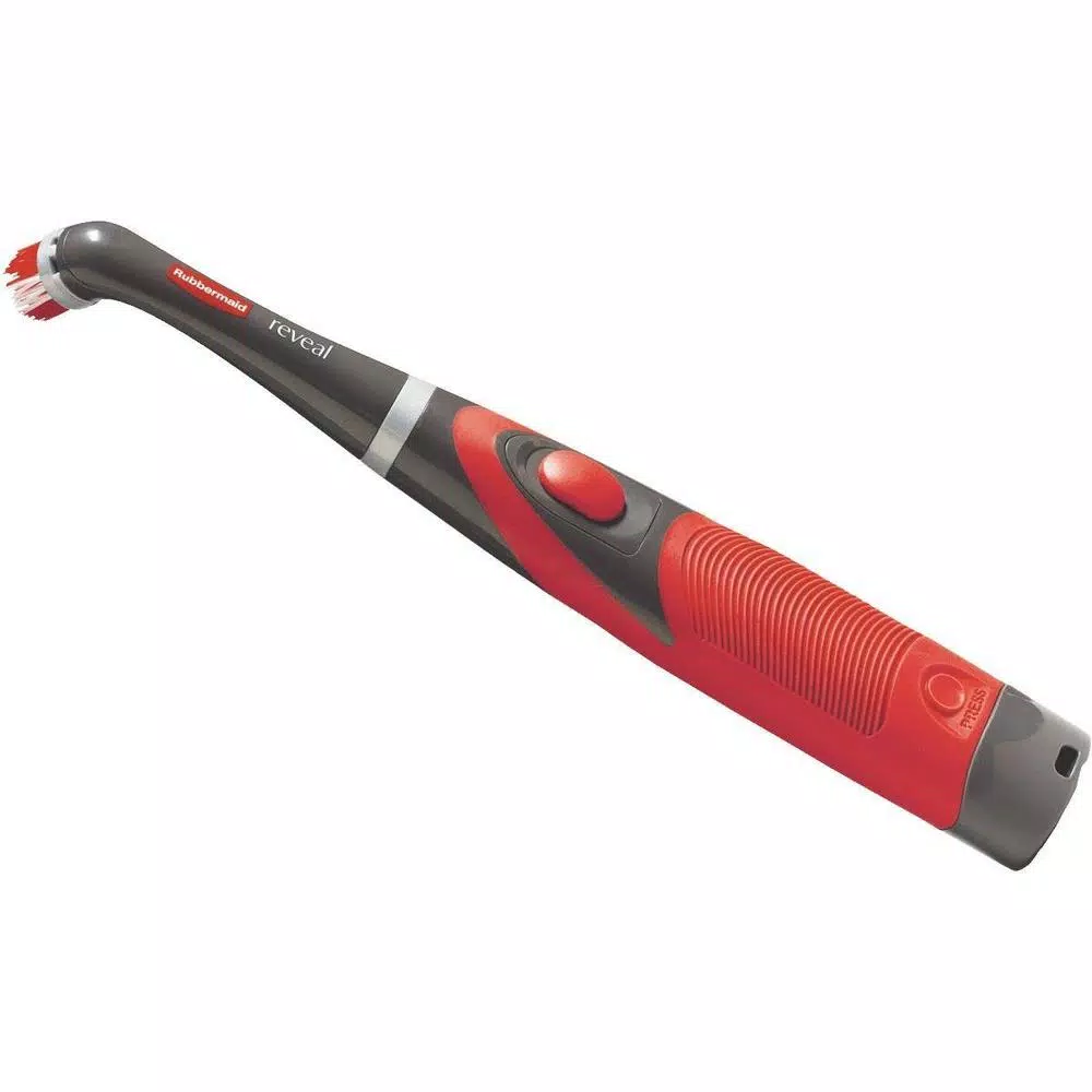 Rubbermaid Quickie Power Scrubber Electric Cleaning Brush for Grout, Tile, and Hard-to-Reach Corners