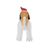 Gemmy 9 ft. Inflatable St. Bernard Christmas Yard Decoration with White Lights thumbnail 9