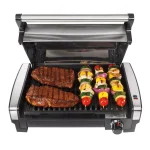 Hamilton Beach Searing Grill 118 sq. in. Stainless Steel Indoor Countertop Grill with Non-Stick Plates thumbnail 9