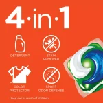 Tide PODS plus Febreze Odor Defense Active Fresh Laundry Detergent Pacs, 43 Count thumbnail 6