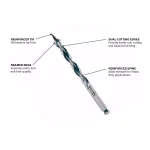 Bosch Daredevil 7-1/2 in. Auger Bit Set, 3-Piece High Speed Steel Hex Shank thumbnail 2