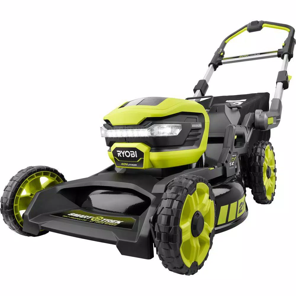 RYOBI 40V 21 in. SMART TREK Brushless Self-Propelled Cordless Mower with 6.0 Ah Battery and Charger