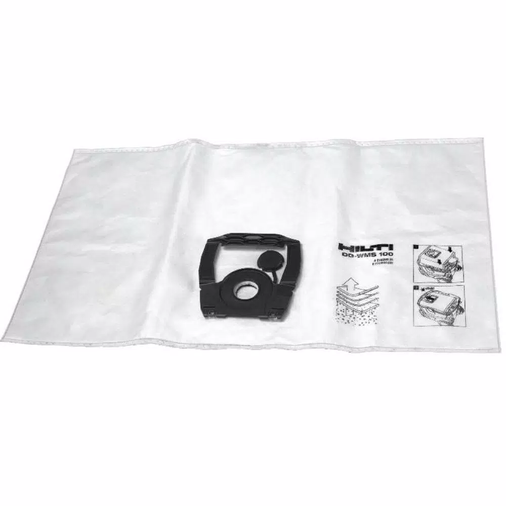 Hilti DD-WMS 100 Large Water Management System Filtration Bag Replacement (5-Pack)