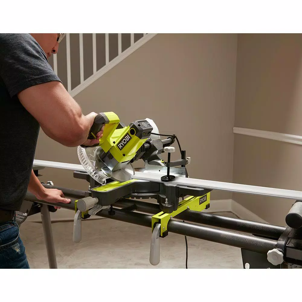 RYOBI 7-1/4 in. Compound Sliding Miter Saw, 10 Amp, 5350 rpm