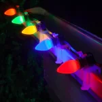Wintergreen Lighting OptiCore C7 LED Multi-Color Smooth Opaque Christmas Light Bulbs, 25-Pack thumbnail 3