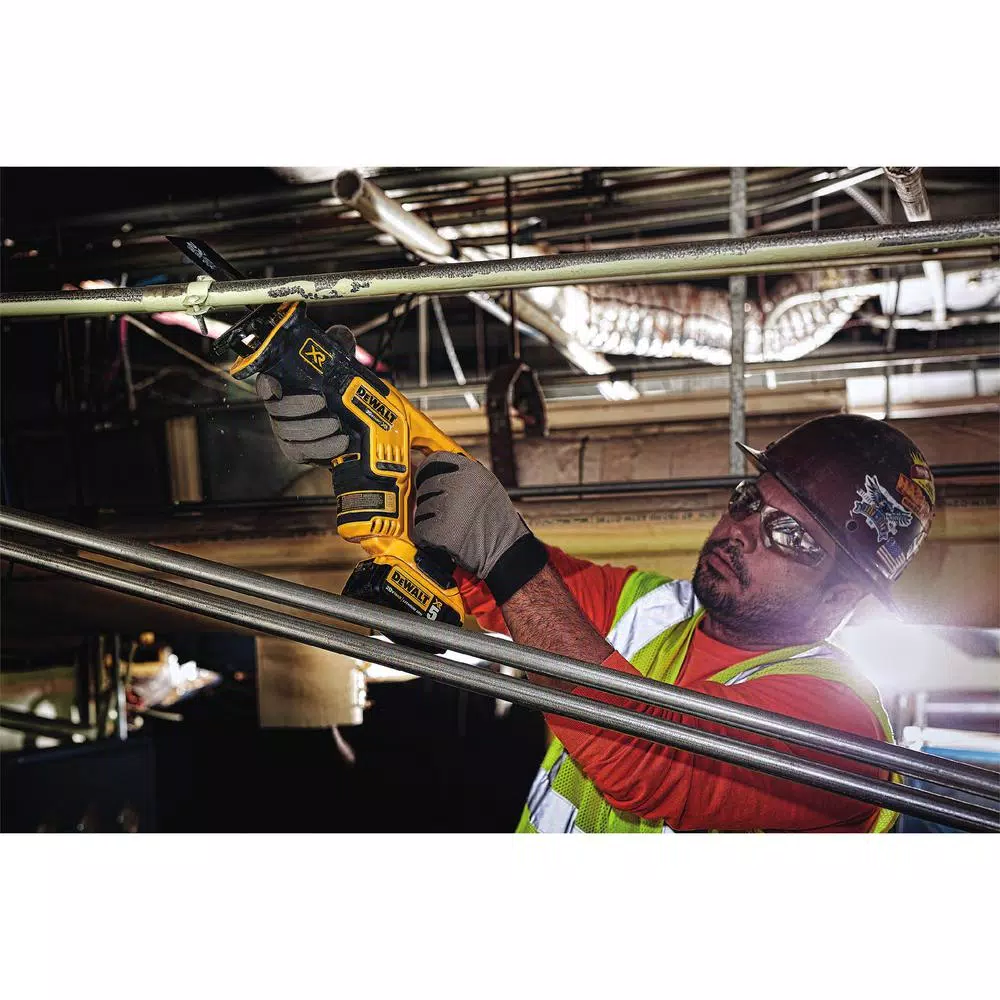 DEWALT 20V MAX XR Cordless Brushless Compact Reciprocating Saw Kit with (2) 5.0 Ah Batteries & Charger