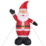 Fraser Hill Farm 12 ft. Traditional Santa Christmas Inflatable, Pre-lit Outdoor Holiday Decoration thumbnail 7