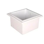 Unbranded Bradford Recessed Toilet Paper Holder, White Plastic, Space-Saving Design thumbnail 3