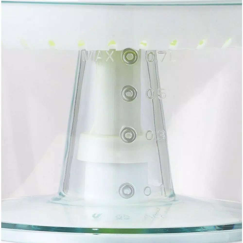 Continental Electric 40W Electric Citrus Juicer, 24 oz. White/Green Juicer with Dust Cover and Easy Pour Spout