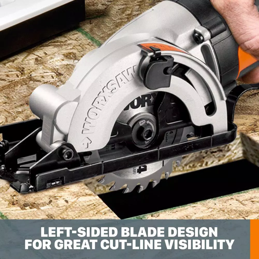 Worx POWER SHARE 20V Cordless 3-3/8 in. Compact Circular Saw Kit