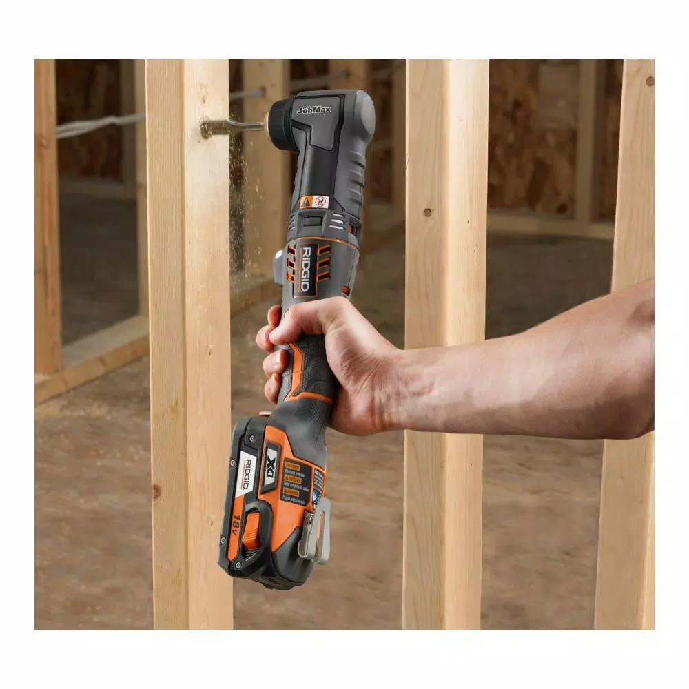 RIDGID JobMax 3/8 in. 12V Cordless Right Angle Drill/Driver Head (Tool Only)
