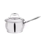 BergHOFF Essentials Zeno 2.1 Qt. Stainless Steel Sauce Pan with Glass Lid thumbnail 1