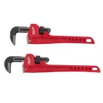 Milwaukee 2-Piece Steel Pipe Wrench Set (14 in. and 18 in.) thumbnail 1