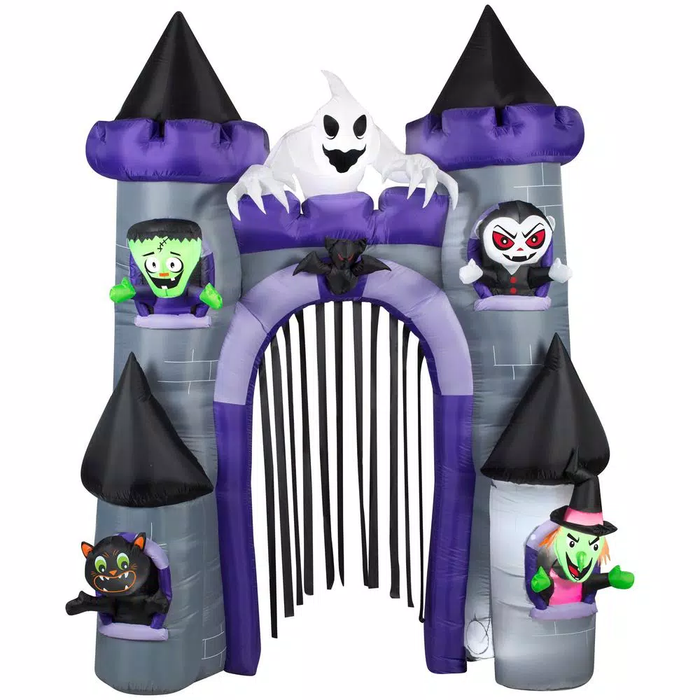 Gemmy 9 ft. Haunted Castle Archway Halloween Inflatable Decor