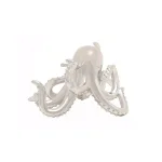 LITTON LANE Polystone Octopus Sculpture - Polished Silver Decorative Statuary thumbnail 2