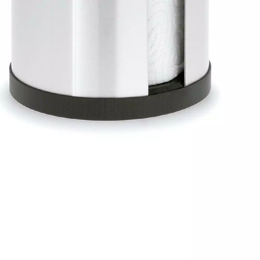 Blomus Cusi Easy Fill Brushed Stainless Steel Paper Towel Holder, Countertop Standing Design