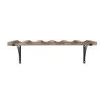 StyleWell 6-Bottle Natural Wood and Metal Wall Mounted Wine Rack thumbnail 1