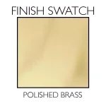 Design House Plaza Polished Brass Passage Door Knob, 6-Way Universal Latch thumbnail 5