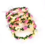 Novelty Place 4-Pack LED Floral Flower Headbands - Pink Light Up Flower Crowns for Adults and Kids thumbnail 5