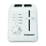 Cuisinart Compact 2-Slice White Wide Slot Toaster with Crumb Tray thumbnail 1
