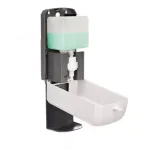 Alpine Industries 1200ml Automatic Foam Hand Sanitizer Soap Dispenser with Drip Tray, White thumbnail 4