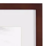 DesignOvation Gallery Wood Picture Frame Set, Walnut Brown, 11x14 in. Matted to 8x10 in. (Set of 4) thumbnail 4