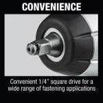 Makita 12V MAX CXT 1/4 in. Sq. Drive Cordless Impact Wrench with 4.0Ah Battery thumbnail 8