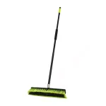 Alpine Industries 18 in. 2-in-1 Squeegee Push Broom, Green Multi-Surface Indoor/Outdoor thumbnail 2