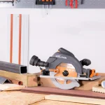 Evolution Power Tools 15 Amp 7-1/4 in. Corded Circular Track Saw Kit with 40 in. Track and Multi-Material Blade thumbnail 9