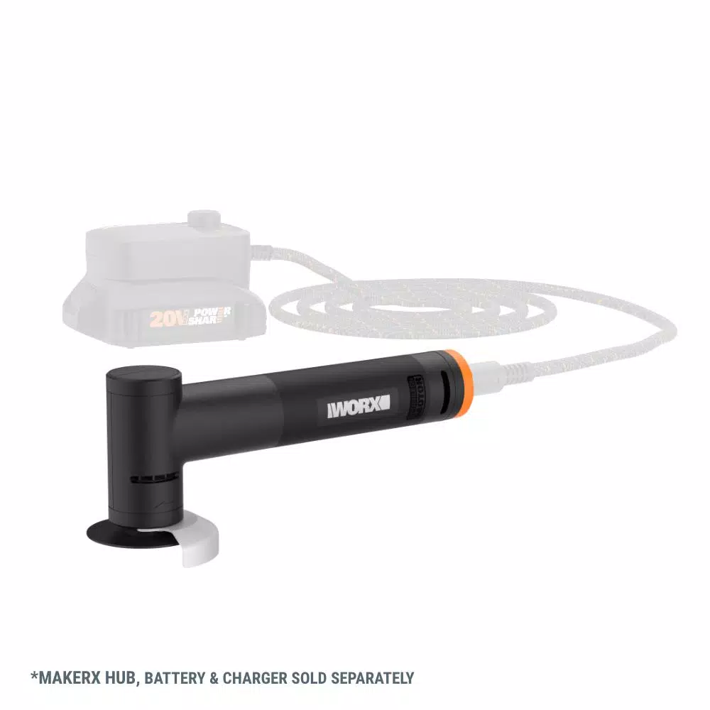 Worx MAKERX 20V Brushless Angle Grinder Rotary Tool Attachment with 4 Accessories (Tool-Only)