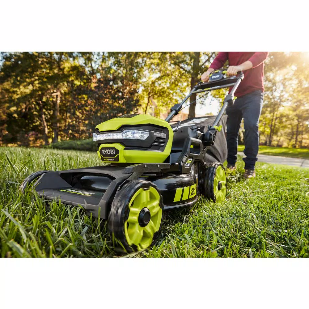RYOBI 40V 21 in. Brushless Cordless Self-Propelled Lawn Mower with 7.5 Ah Battery and Charger