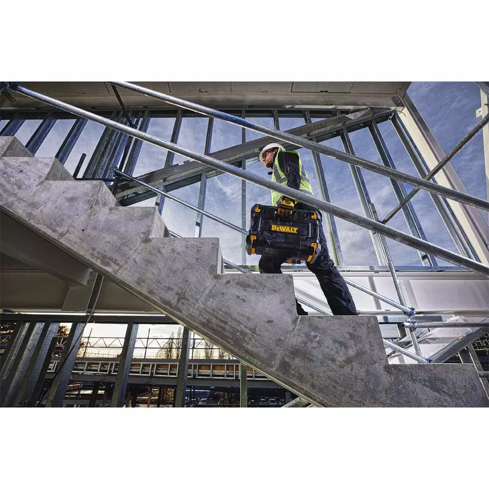 DEWALT TSTAK Stackable Bluetooth Jobsite Radio & Charger Compatible with 12V, 20V & 60V FLEXVOLT Batteries