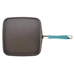 Rachael Ray Cucina 11 in. Hard-Anodized Aluminum Nonstick Square Grill Pan, Agave Blue and Gray thumbnail 2