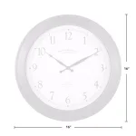 FirsTime 16 in. Walnut Wood Garrison Wall Clock thumbnail 4