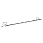 MODONA 4-Piece Bathroom Accessories Set, White Porcelain and Polished Chrome thumbnail 6
