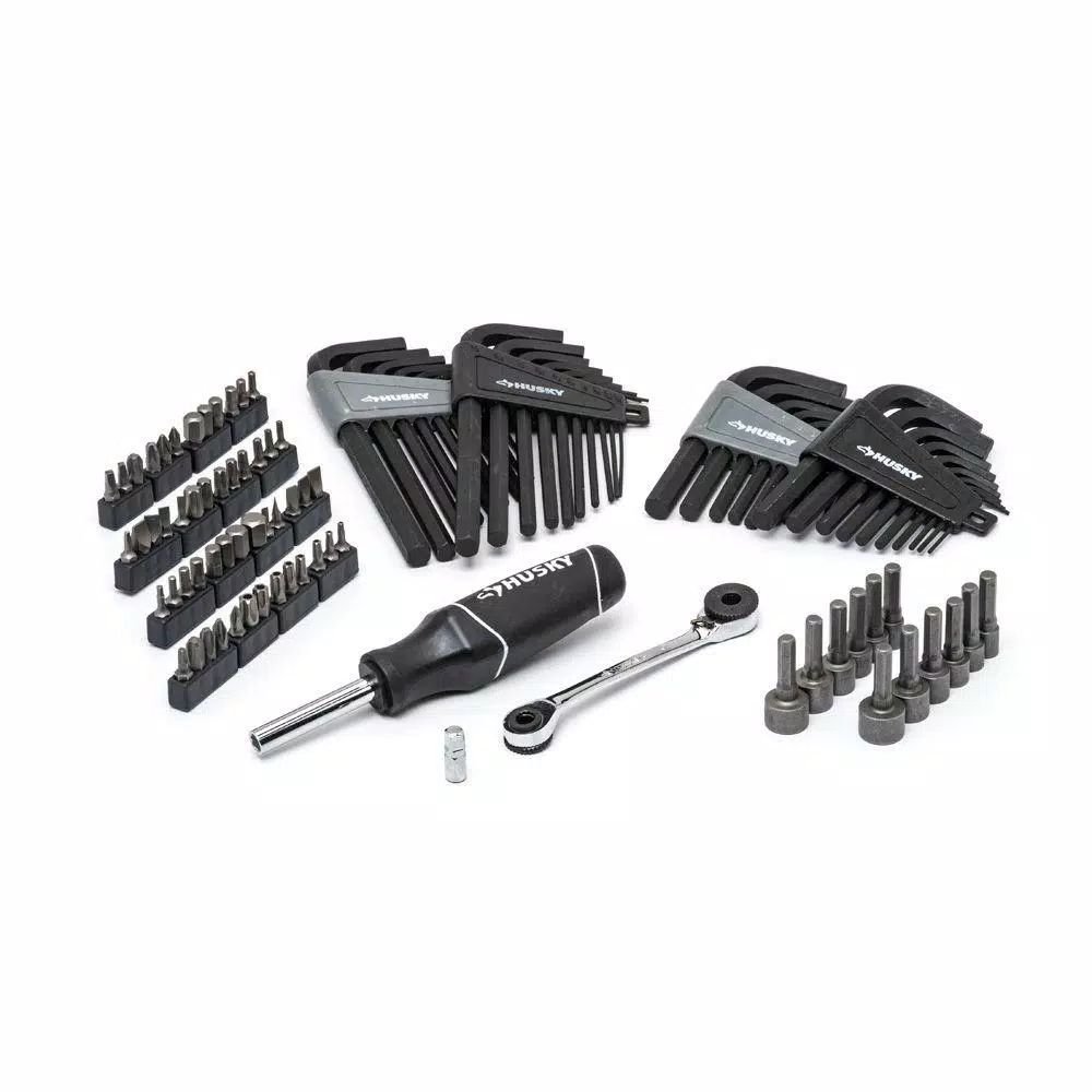 Husky 432-Piece Mechanics Tool Set with 1/4 in, 3/8 in, and 1/2 in. Drive Sockets and Wrenches